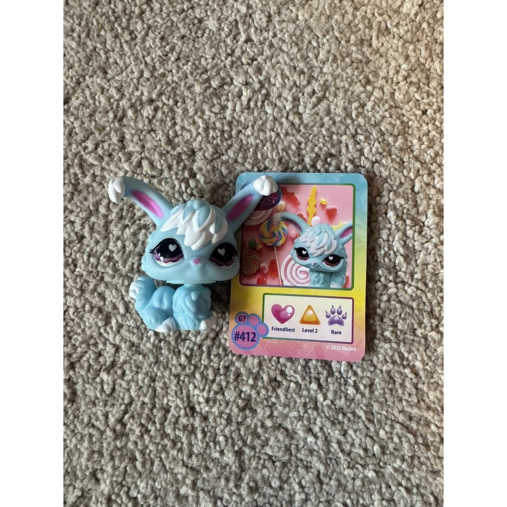 Littlest Pet Shop G7 #412 Angora Bunny Rabbit Pet Pairs
